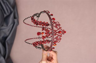 Kırmızı Hürrem Gelin Kına Tacı