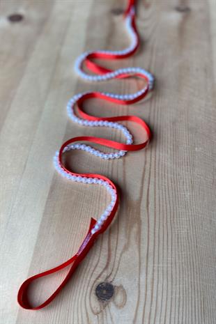 Red Pearl Promise Engagement Ribbon