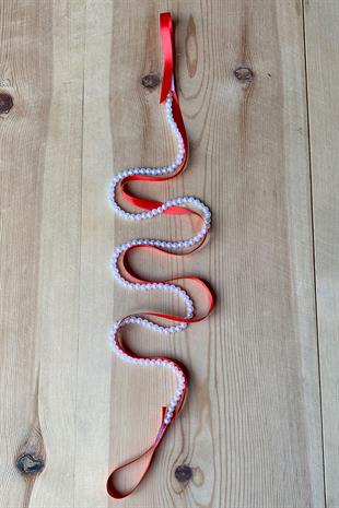 Red Pearl Promise Engagement Ribbon