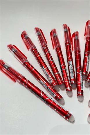 Red Heat-Ejectable Iron-On Pen for Textiles, Drawing, and Tailoring.