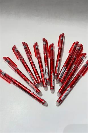 Red Heat-Ejectable Iron-On Pen for Textiles, Drawing, and Tailoring.