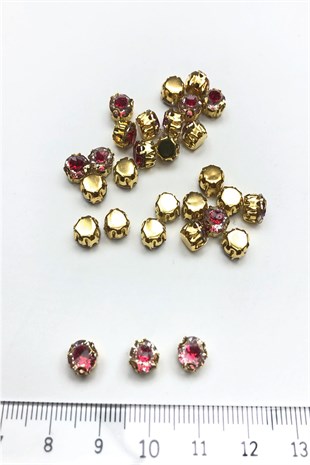 Red Cased Plastic Strut Stone 25 pcs