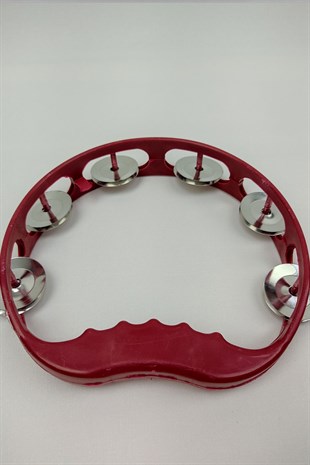 Red Henna Tambourine 1 Piece