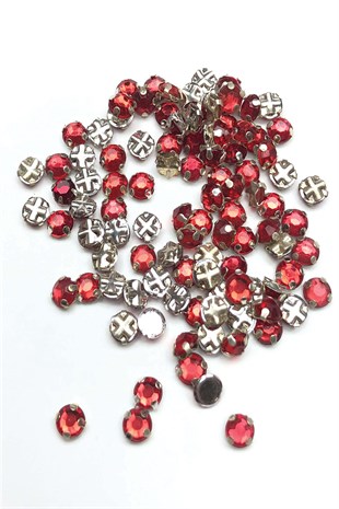 Kırmızı Küçük Kasalı Dikme Taş 25 adet