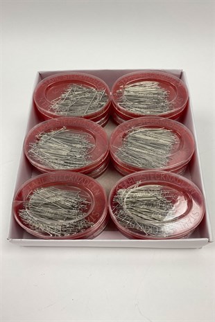 Kırmızı Kutulu Toplu İğne 6 Adet