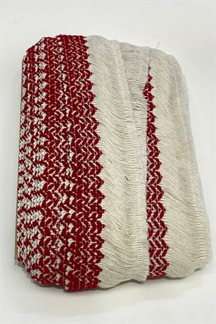 Kırmızı Pamuk Püskül Saçak