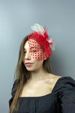 الجملة الأحمر رقصة البولكا نقطة Voilet الزفاف وقبعة الحزب