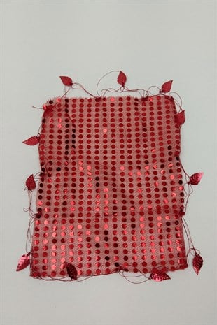 Red Sequin Halay Handkerchief 20 pcs