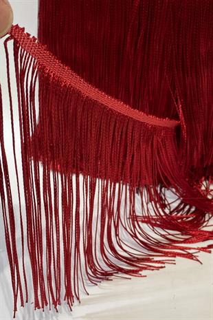 Kırmızı Saçak Püskül Şerit