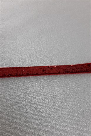 Red Glittery Velvet Ribbon 6 mm