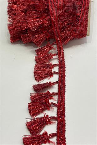 Red Glitter Fringe Tassel Ribbon