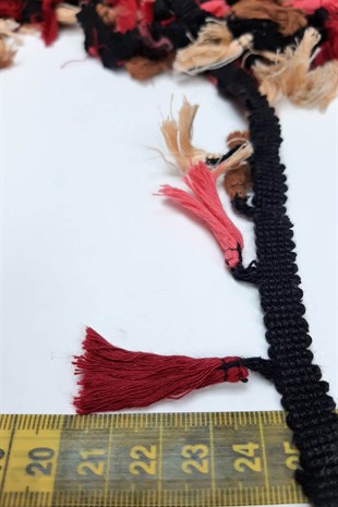 Red Salmon Cotton Fringe Tassel