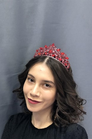 Red Stone Bridal Crown