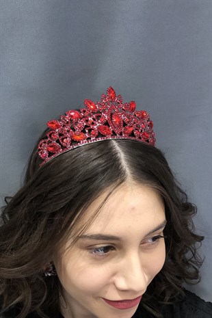Red Stone Bridal Crown