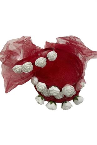Kırmızı Tüllü Nedime Tacı 10lu Kına Malzemesi