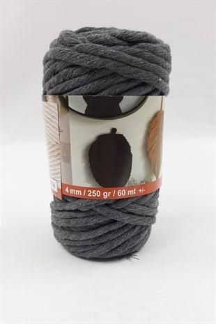 Koyu Gri Büklüm Tarama İpi