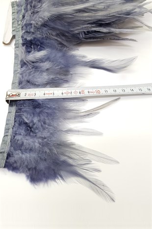 Koyu Gri Horoz Tüyü 1 mt