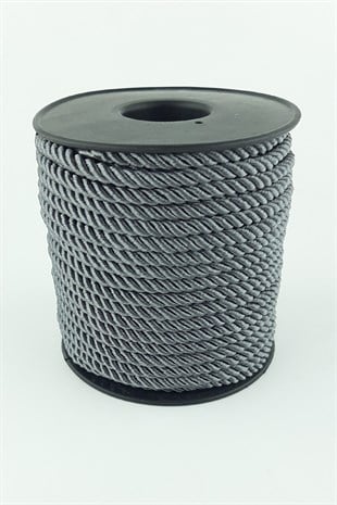 Koyu Gri Kordonİp 3 mm 25 mt