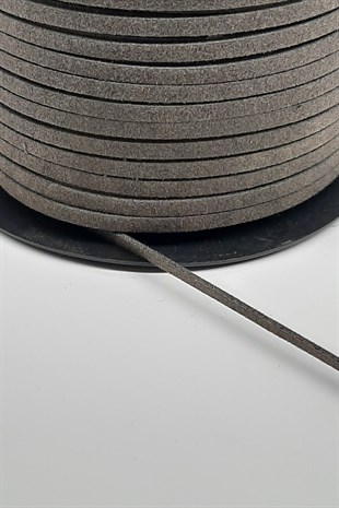 Koyu Gri Süet İp