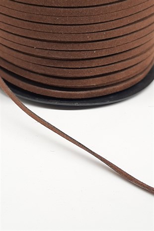 Koyu Kahverengi Süet İp
