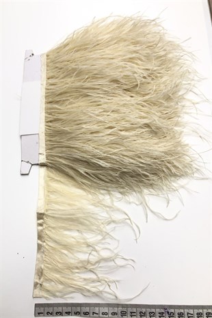 Dark Cream Ostrich Feather 1 mt