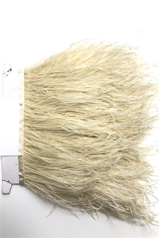 Dark Cream Ostrich Feather 1 mt