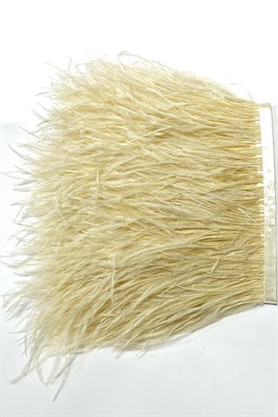 Dark Cream Ostrich Feather 1 mt
