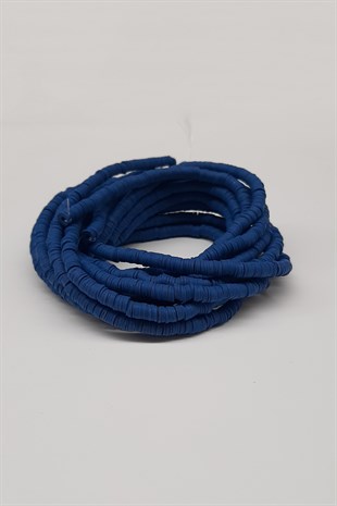 Koyu Mavi Fimo Hamur Boncuk 6Mm