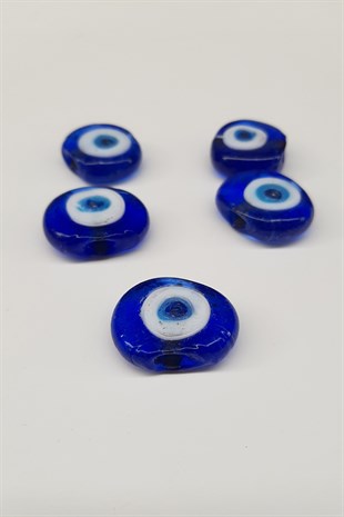 Dark Blue Transparent Calfs Eye Evil Eye Beads