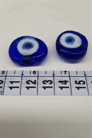 Dark Blue Transparent Calfs Eye Evil Eye Beads