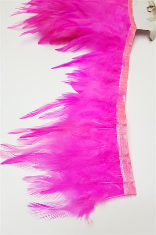 Koyu Pembe Horoz Tüyü 1 mt