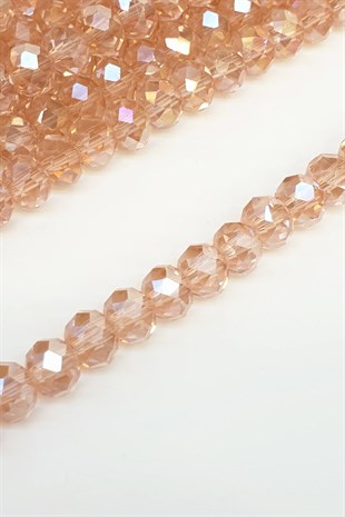 Koyu Pudra Kristal Boncuk 8 mm