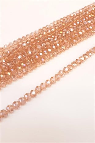 Koyu Pudra Kristal Boncuk 8 mm