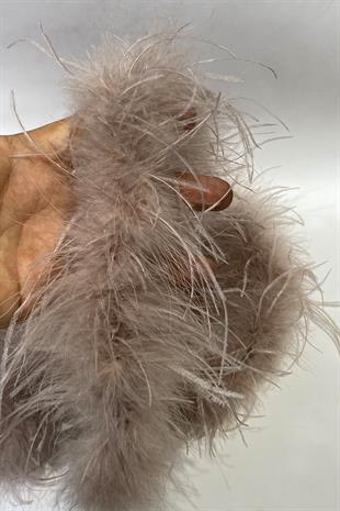 Dark Powder Malibu Ostrich Feather