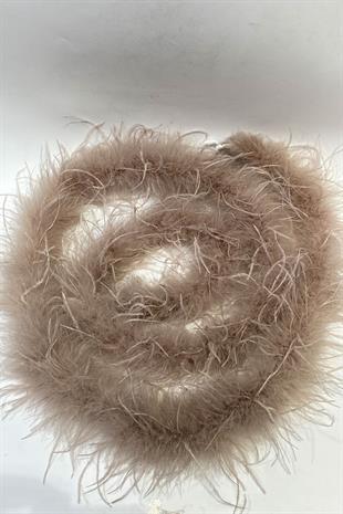 Dark Powder Malibu Ostrich Feather