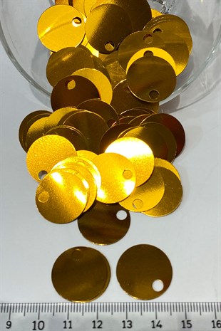 Koyu Sarı Patik ve Çanta Pulu 20 mm