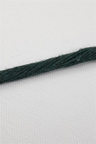 Koyu Yeşil İnce Büklüm Makrome
