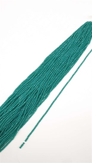 Dark Green Matte Crystal Beads 4 Mm