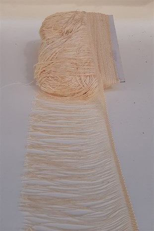 Krem 15 Cm Saçak Şerit Püskül
