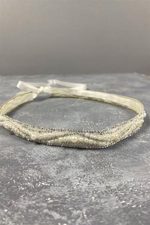 حزام فستان حجر كريم اللؤلؤ مطرز