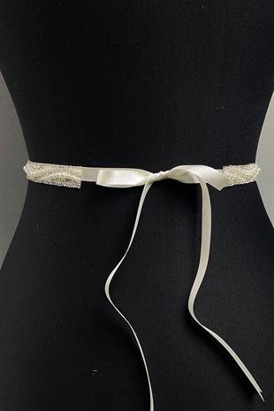 حزام فستان حجر كريم اللؤلؤ مطرز