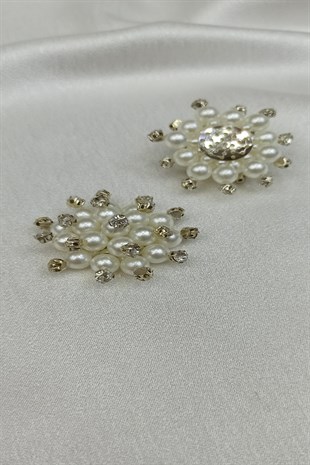 بروش حجر كريم اللؤلؤ