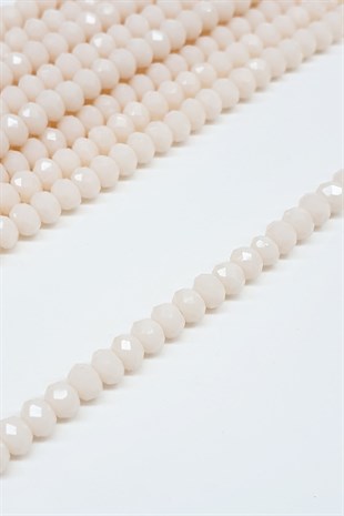 Krem Kristal Boncuk 4 Mm