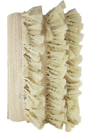 Cream Bun Fringe Tassel