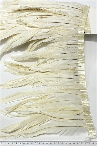 Krem Uzun Şandel Tüyü 1 mt