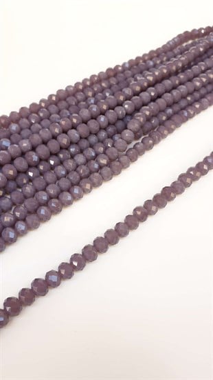 Mor Kristal Boncuk 8 mm