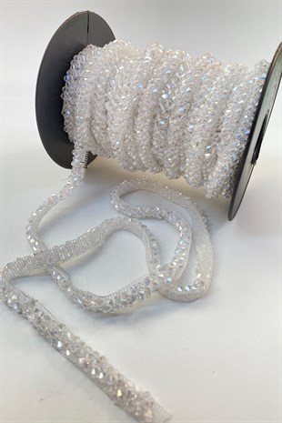  شريط خاص مطرز بالخرز الكريستالي