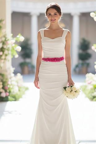 Custom Designed Wedding Dress and Evening Gown Belt with Crystal Bead Embellishments - Elegant Waist Accessory