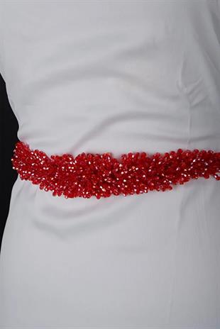 Custom Designed Wedding Dress and Evening Gown Belt with Crystal Bead Embellishments - Elegant Waist Accessory