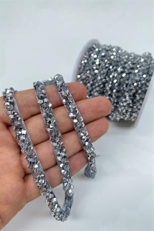 Crystal Bead Embroidered Ribbon